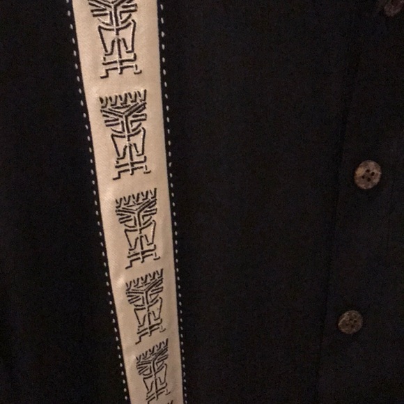 Club Tiki Men’s 100% Silk Button Down - Picture 3 of 6